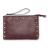 Clutch bordeaux con applicazione di borchie Lora Ferres, Borse e accessori Donna, SKU b514000103, Immagine 0